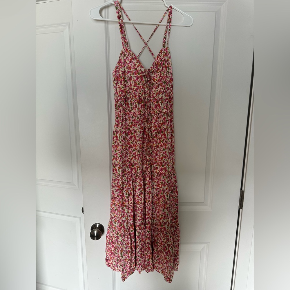 Time and Tru Pink Floral dress XS Never worn!